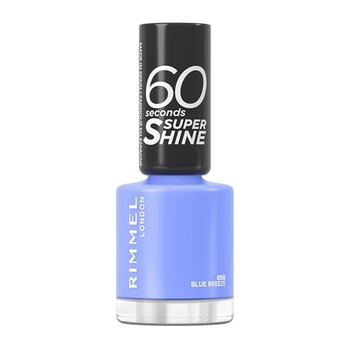Rimmel 60 Secondi Super Shine Smalto per unghie 8 ml donna 856 Blue Breeze