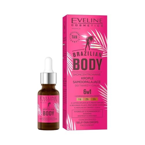 EVELINE Brazilian Body gocce autoabbronzanti concentrate per viso e corpo 18ml
