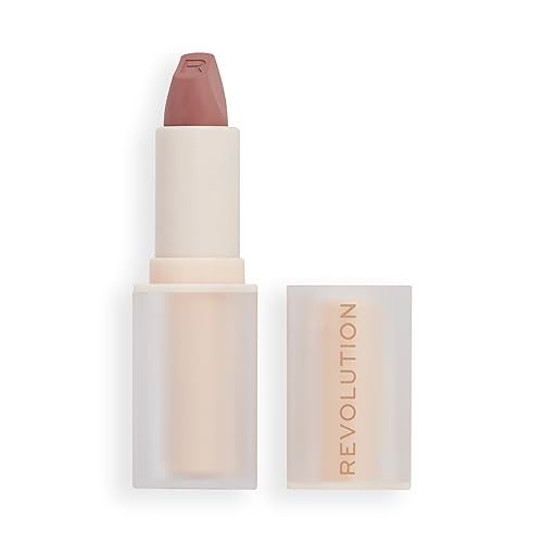 Makeup Revolution London Lip Allure Soft Satin Lipstick Rossetto satinato a lunga tenuta 32 g donna Brunch Pink Nude