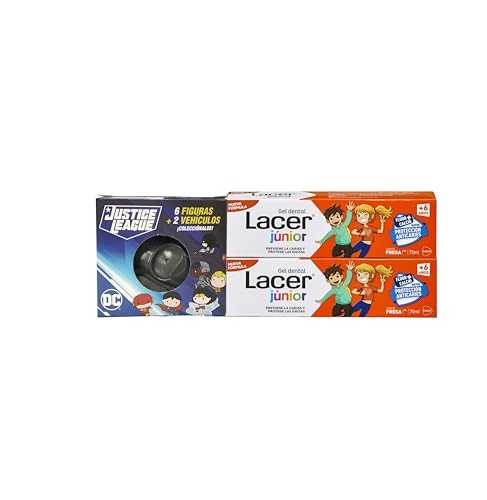 Lacer JUNIOR dental gel strawberry duo gift 2 x 75ml 2 u unisex 2u