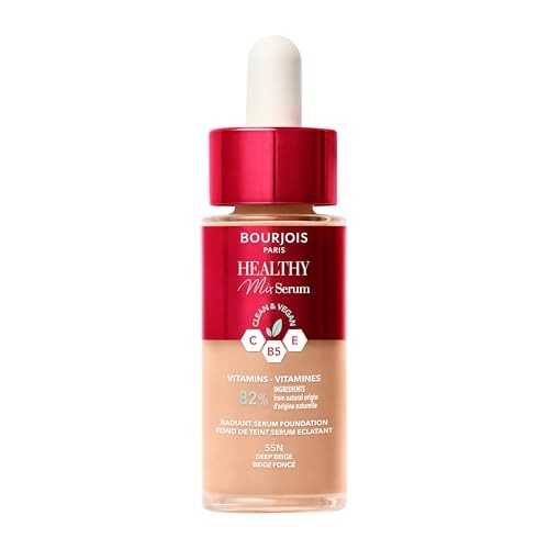 Bourjois HEALTHY MIX serum foundation makeup base 55Ndeep beige 30ml donna