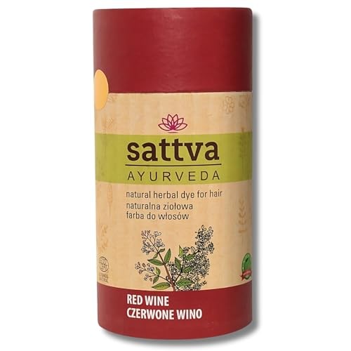 SATTVA Tintura Naturale alle Erbe per Capelli tintura naturale alle erbe per capelli Vino Rosso 150g