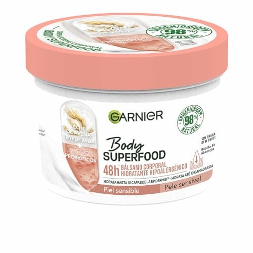 GARNIER BODY SUPERFOOD balsamo idratante ipoallergenico per il corpo 380ml donna