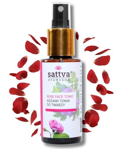 SATTVA Rose Water Facial Tonico detergente allacqua di rose per il viso 100ml