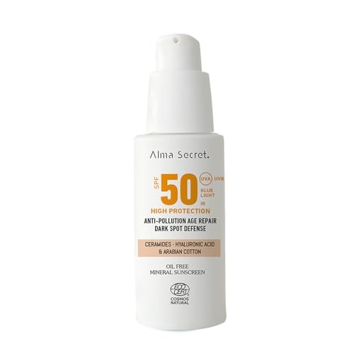 Alma Secret SOLAR tinted facial cream SPF50 Sand 50ml donna