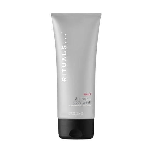 Rituals Sport 2-1 Hair + Body Wash 200ml Activated Charcoal + Mint
