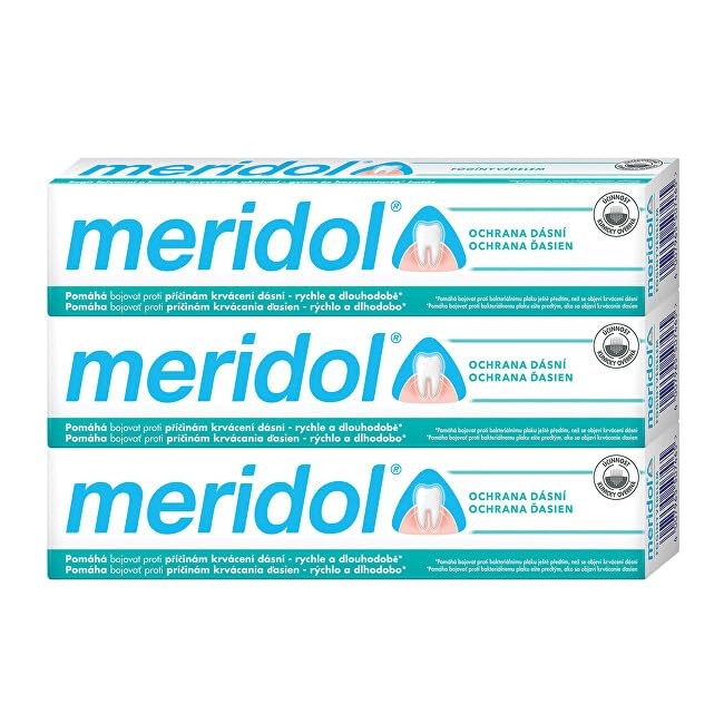 Meridol Meridol Tripack Toothpaste 3 pcs Toothpaste against gingivitis donna 75ml
