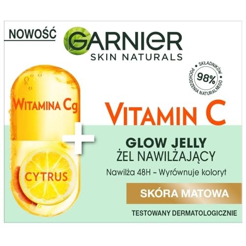 GARNIER Skin Naturals Vitamin C GlowJelly gel idratante per pelle opaca 50ml