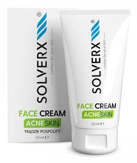 SOLVERX Acne Skin crema viso per pelli acneiche e grasse 50ml