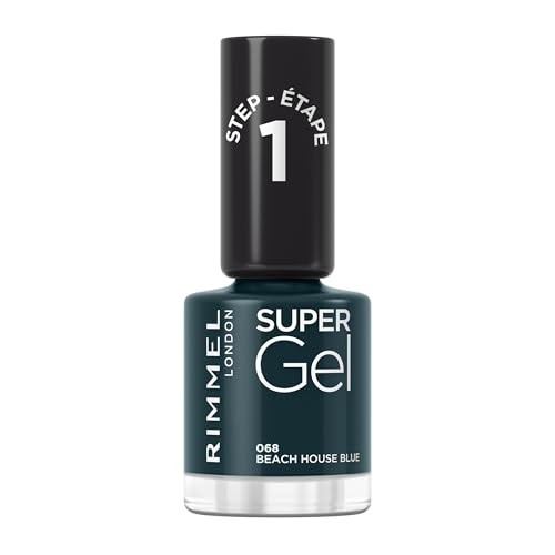 Rimmel Super Gel STEP1 Gel nail polish 12 ml 068 Beach House Blue donna