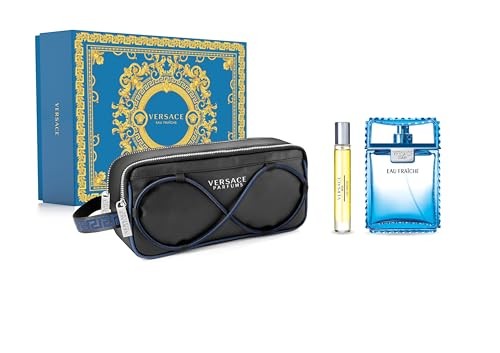Versace Man Eau Fraiche SET Eau de toilette 100 ml Eau de toilette 10 ml Borsa cosmetica Uomo