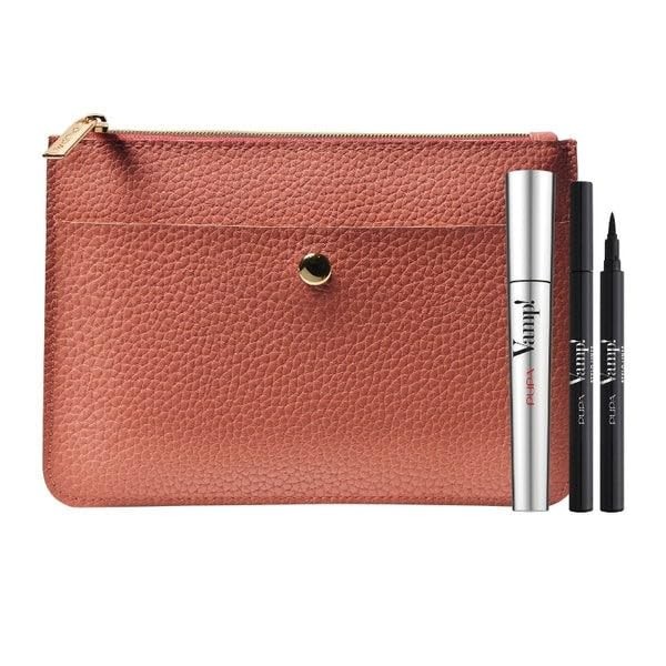Set Pupa Pupa Liquid Eyeliner Black 15ml Vamp Sexy Lashes ParabenFree Mascara 011 Sexy Black 12ml Tester donna