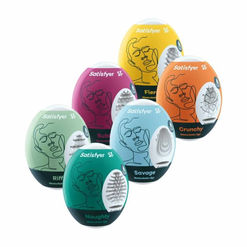 Satisfyer surtido huevos masturbadores 6 1un unisex uomo