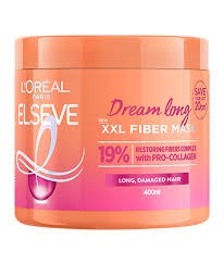 LOral Professionnel Elseve Dream Long XXL Fiber Mask Maschera ristrutturante per capelli donna 400ml
