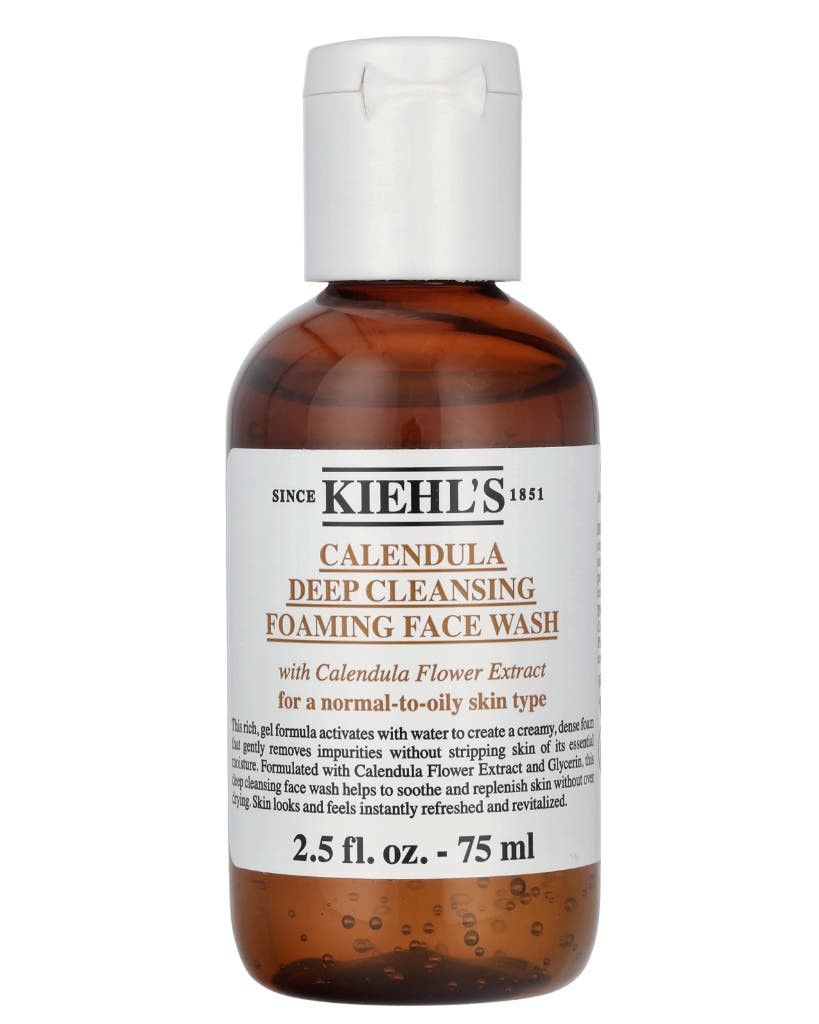 Kiehls Calendula Deep Cleansing Foaming Face Wash Gel per la pulizia profonda donna 75ml