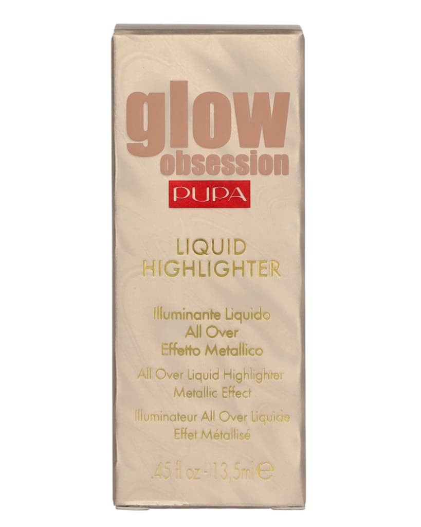 Pupa Glow Obsession ParabenFree Illuminating Liquid Highlighter 100 Sunrise For Face 135ml donna