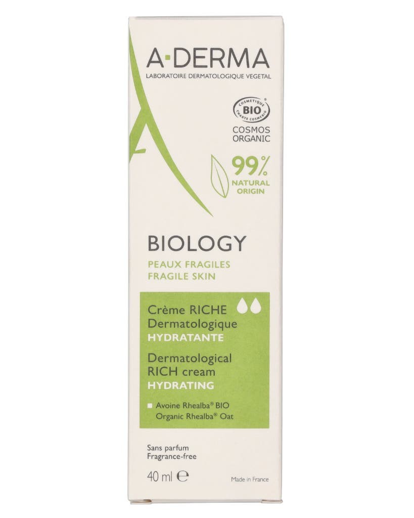 Aderma BIOLOGY crema hidratante rica 40 ml Unisex