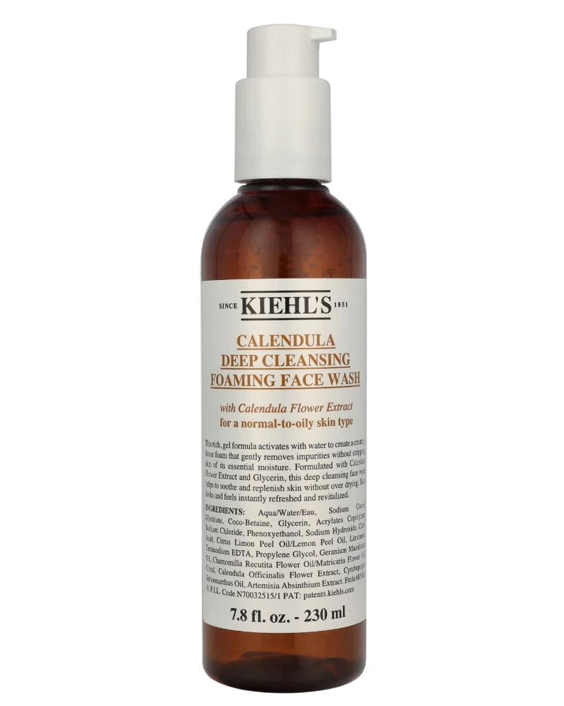 Kiehls Calendula Deep Cleansing Foaming Face Wash Deep cleansing gel donna 230ml