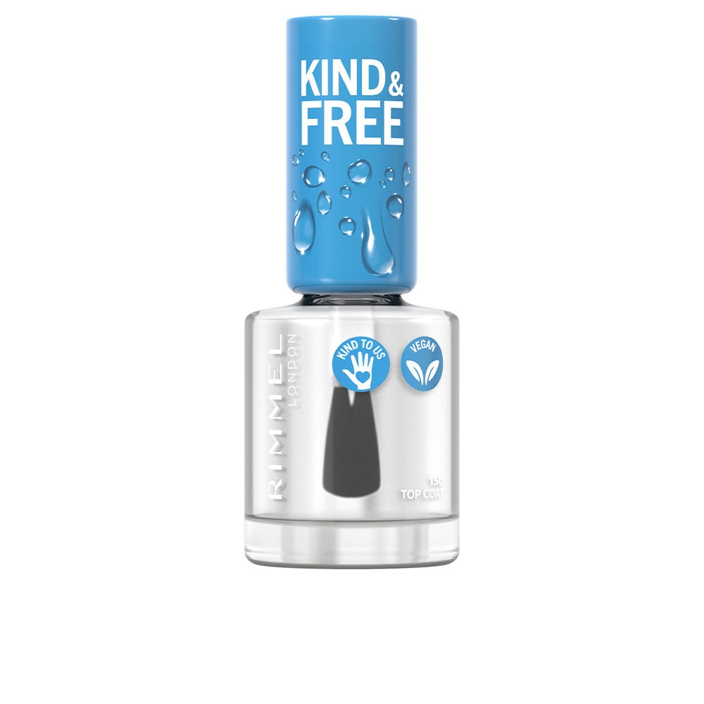 Rimmel Smalto per unghie gentile e gratuito Smalto per unghie 8ml 150 Top Coat Donna