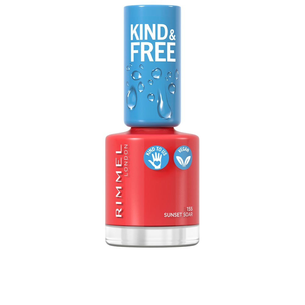 Rimmel Smalto per unghie gentile e gratuito Smalto per unghie 8ml 155 Arancio Donna