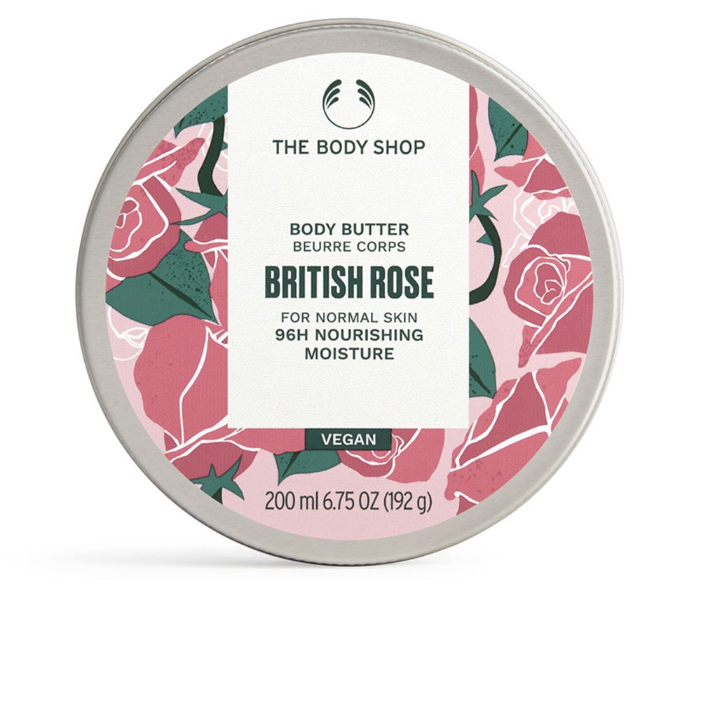 The Body Shop British Rose Body Butter Burro corpo illuminante per pelli normali e secche 200ml Donna
