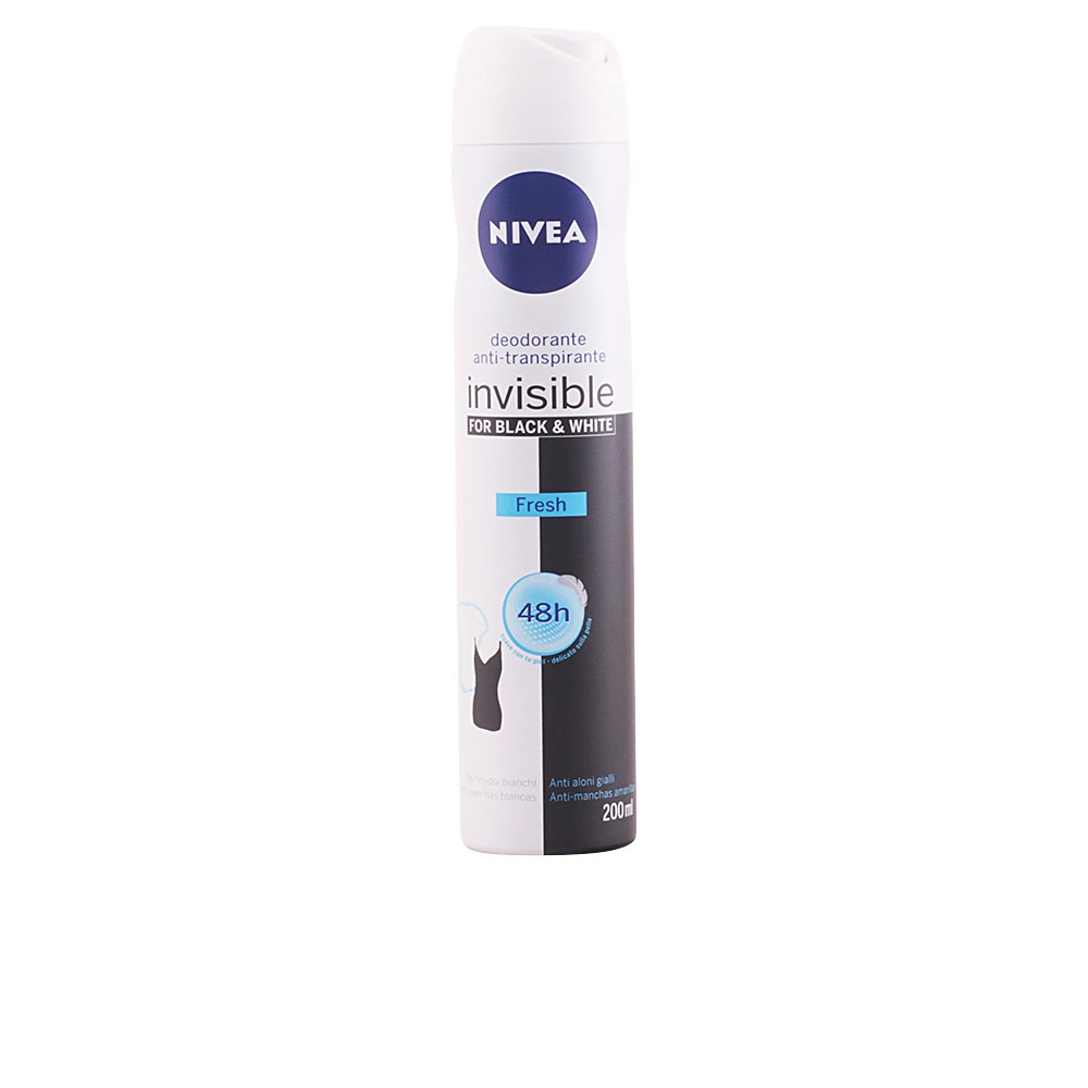 Nivea BLACK WHITE INVISIBLE FRESH deo vapo 200 ml Donna