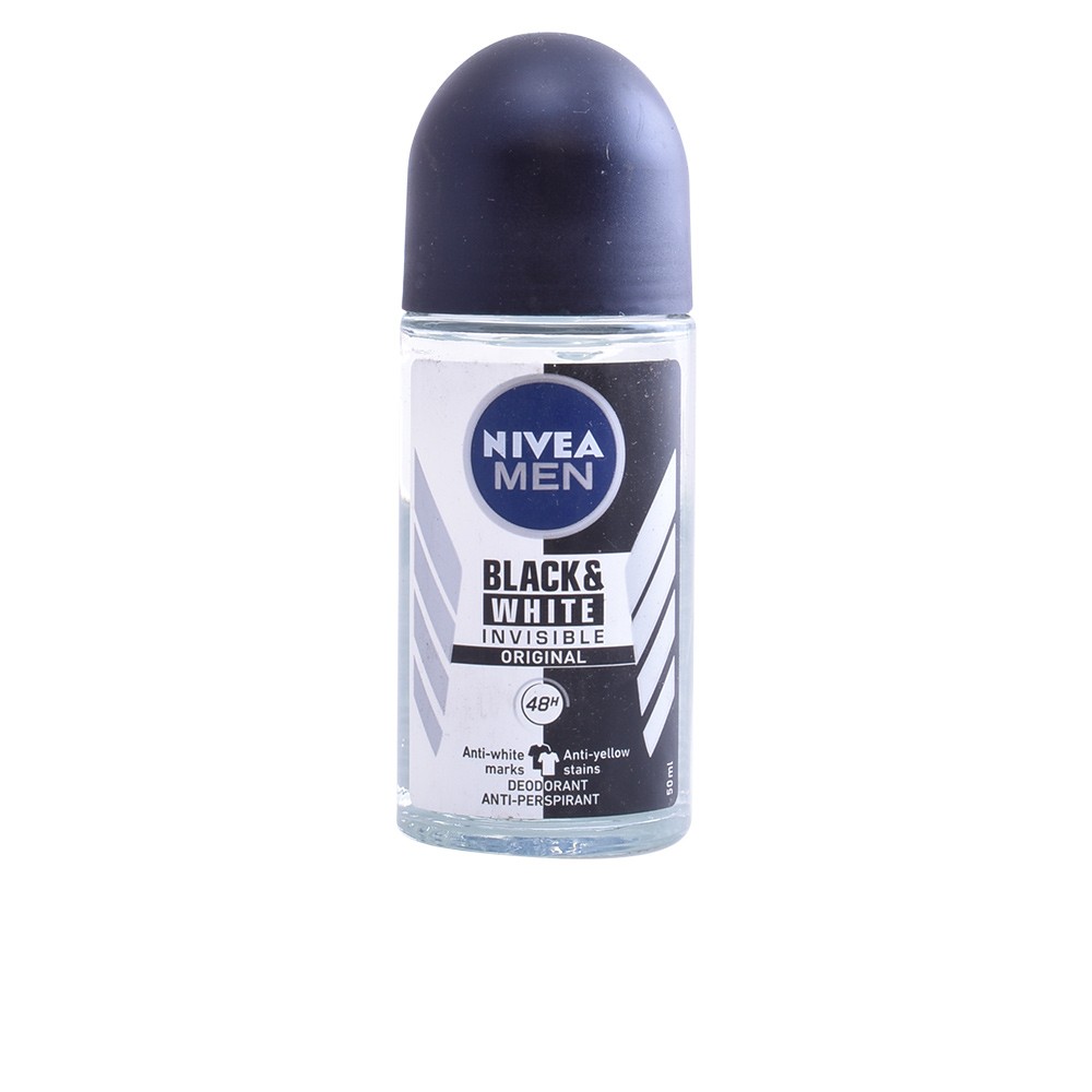 Nivea MEN BLACK WHITE INVISIBLE deo rollon 50 ml Unisex
