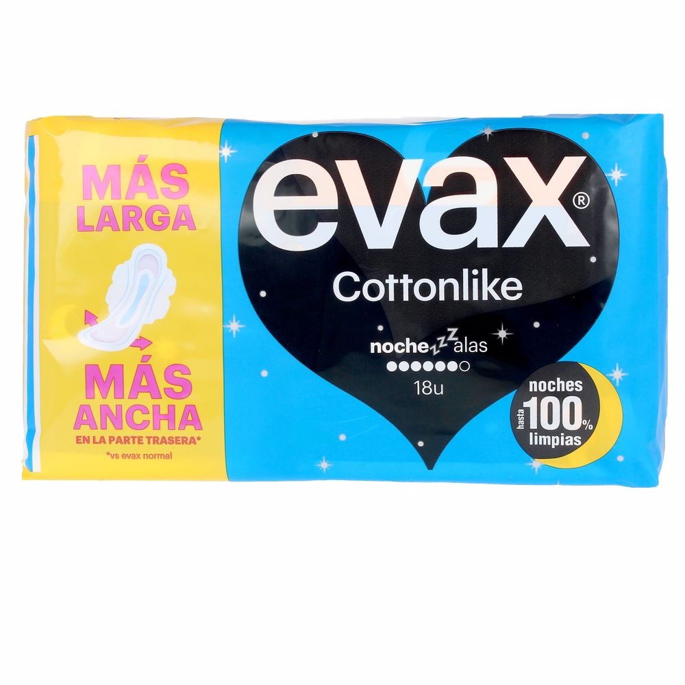 Evax COTTONLIKE compresas noche alas 18 u Donna