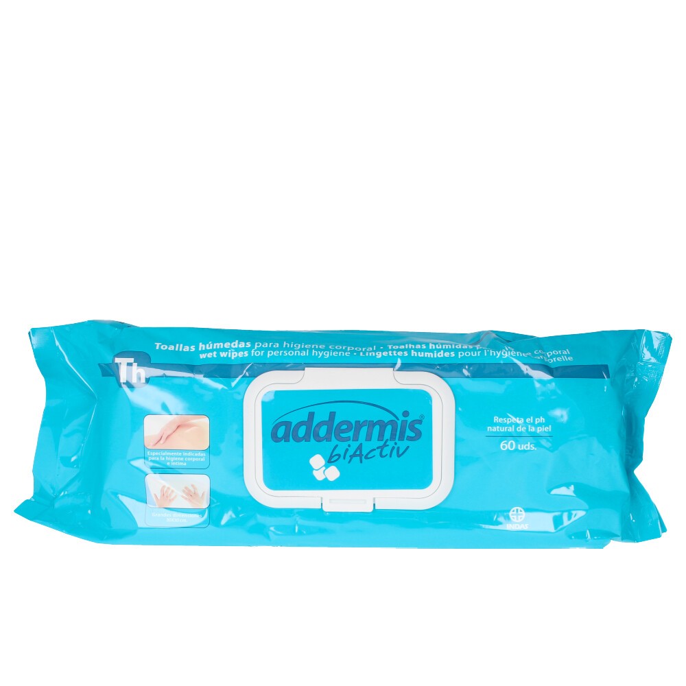 Indasec ADDERMIS BIACTIV toallitas hmedas para adultos 60 u Unisex