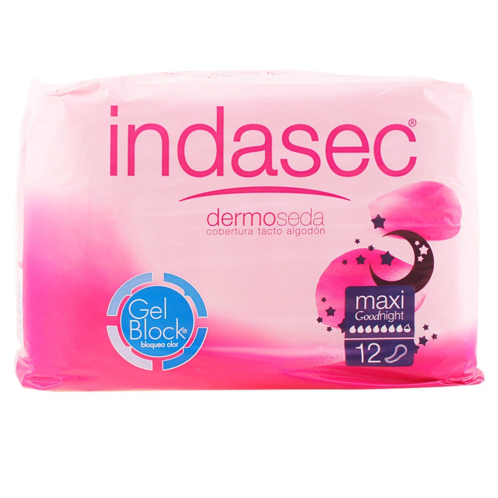 Indasec DERMOSEDA GOOD NIGHT compresa incontinencia maxi 12 u Donna