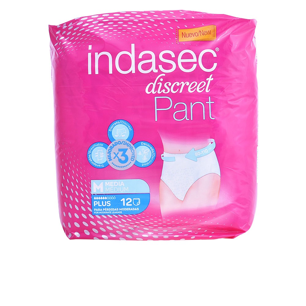 Indasec PANT PLUS talla mediana 12 u Donna
