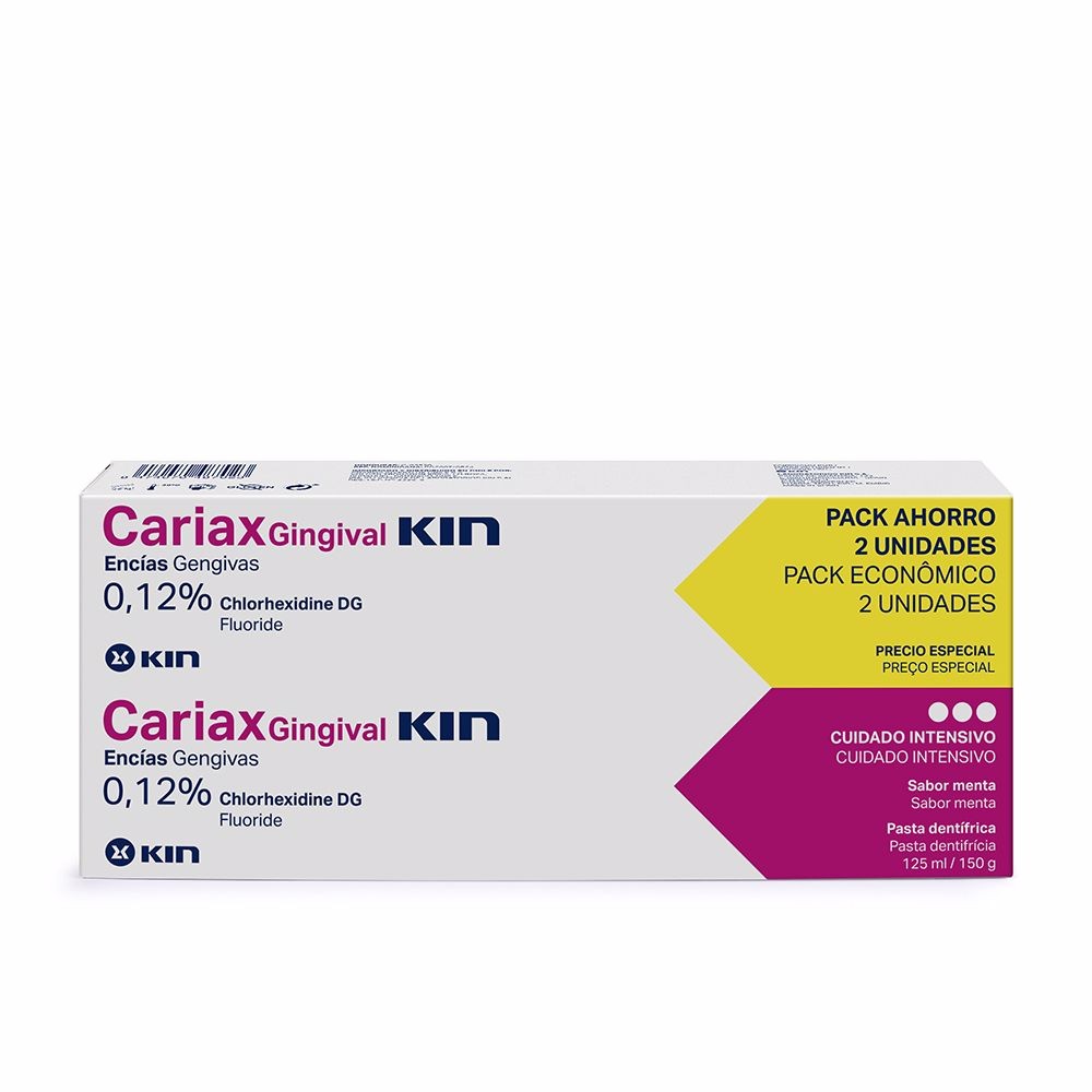Kin CARIAX GINGIVAL PASTA DENTFRICA LOTE 2 pz Unisex