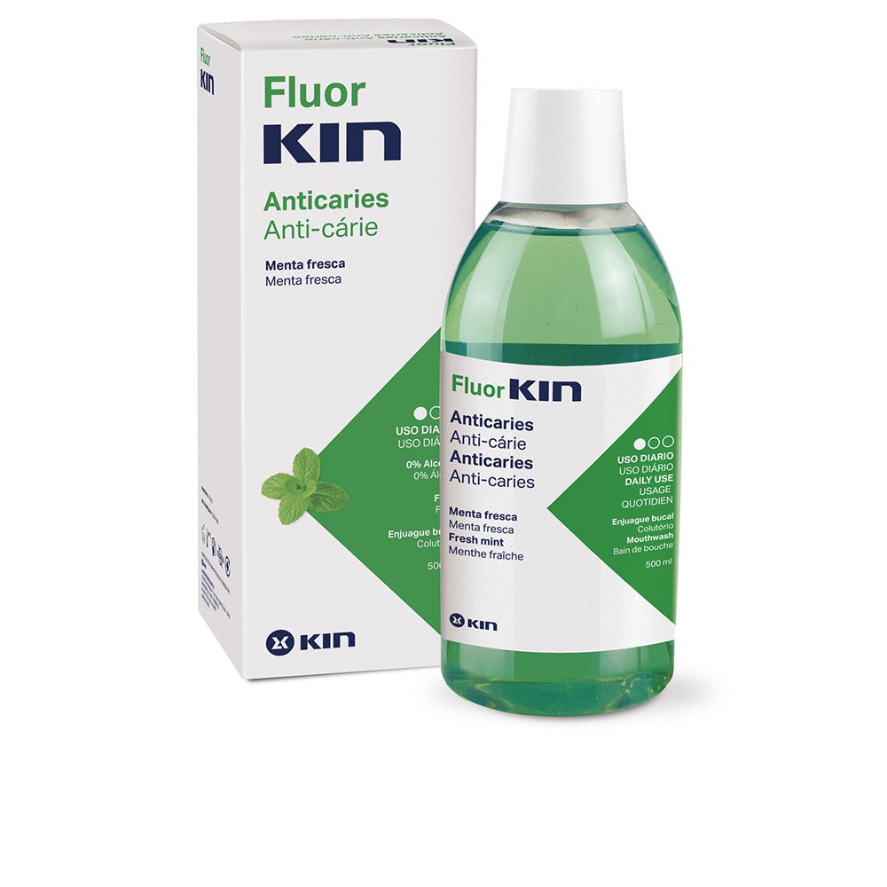 Kin FLUORKIN ANTICARIES enjuague bucal 500 ml Unisex