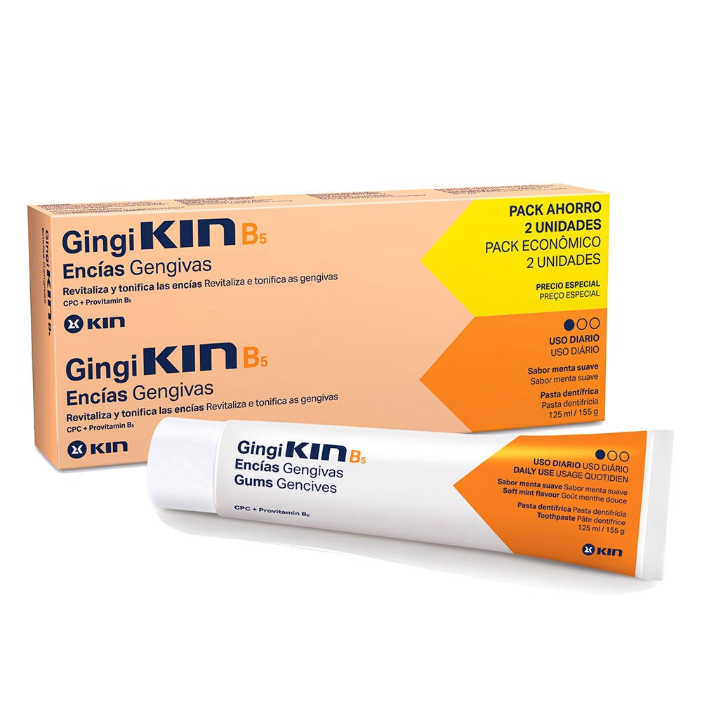 Kin GINGIKIN B5 PASTA DENTFRICA LOTE 2 pz Unisex