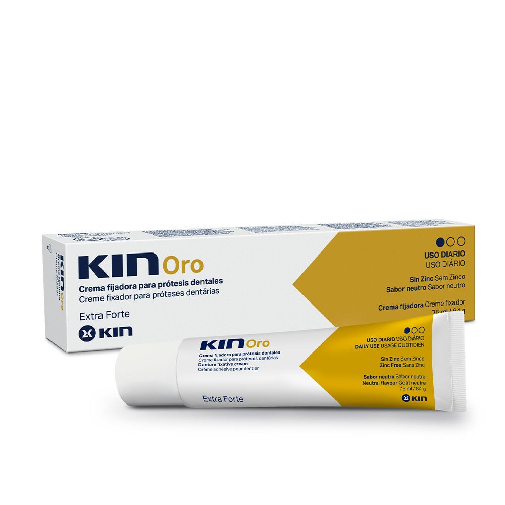 Kin KIN ORO crema fijadora para prtesis dentales 75 ml Unisex