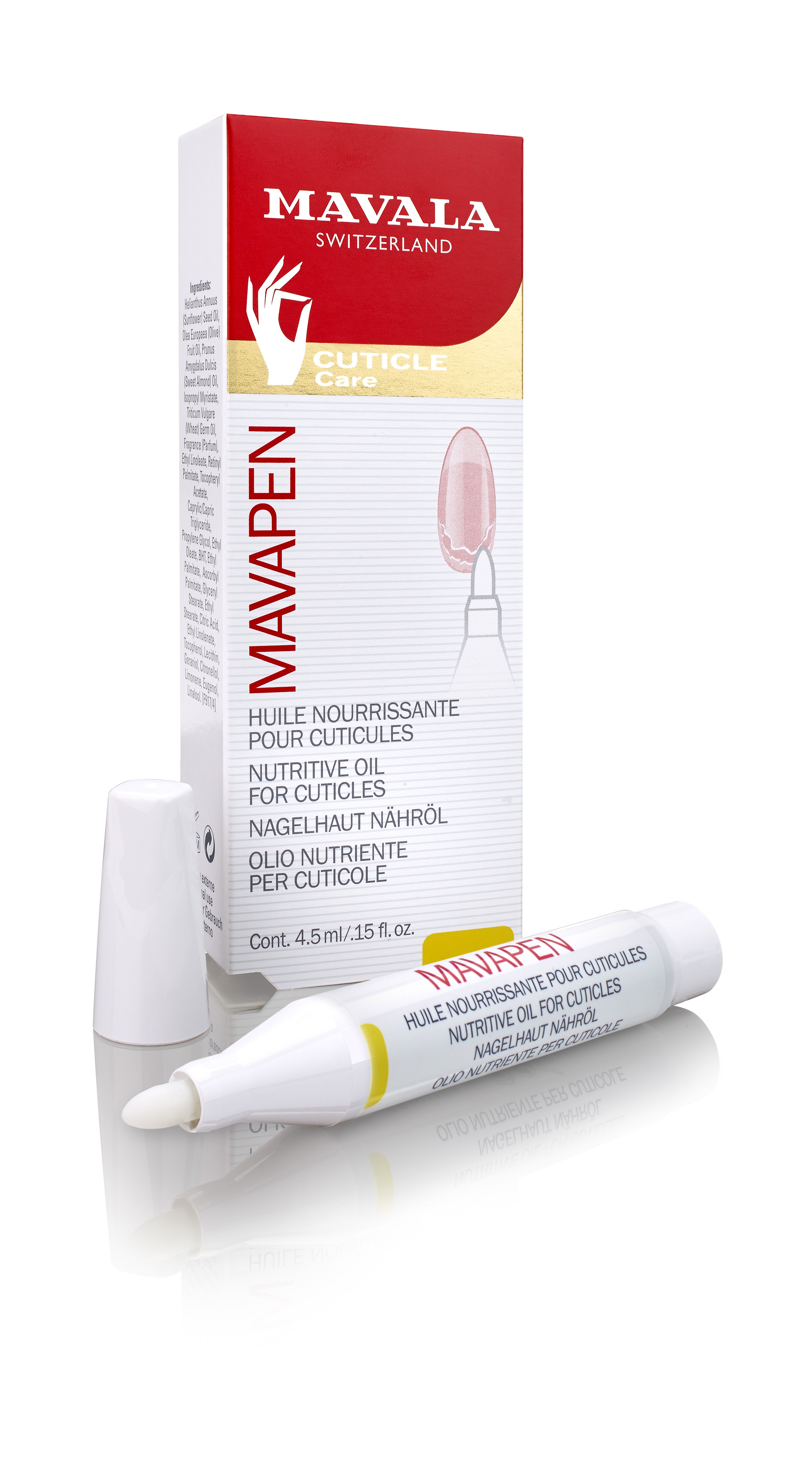 Mavala MAVAPEN aceite nutritivo cutculas 45 ml Donna