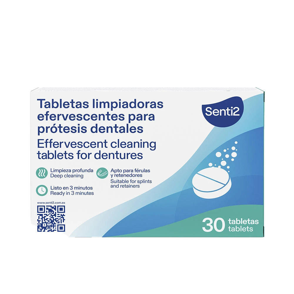 Senti2 TABLETAS LIMPIADORAS prtesis dentales 30 u Unisex