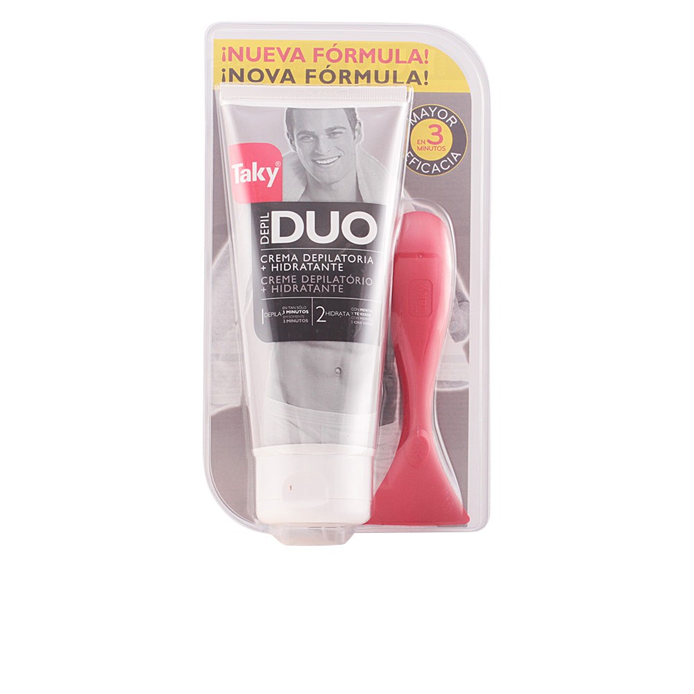Taky MAN DUO crema depilatoria hidratante 3 minutos 200 ml Unisex