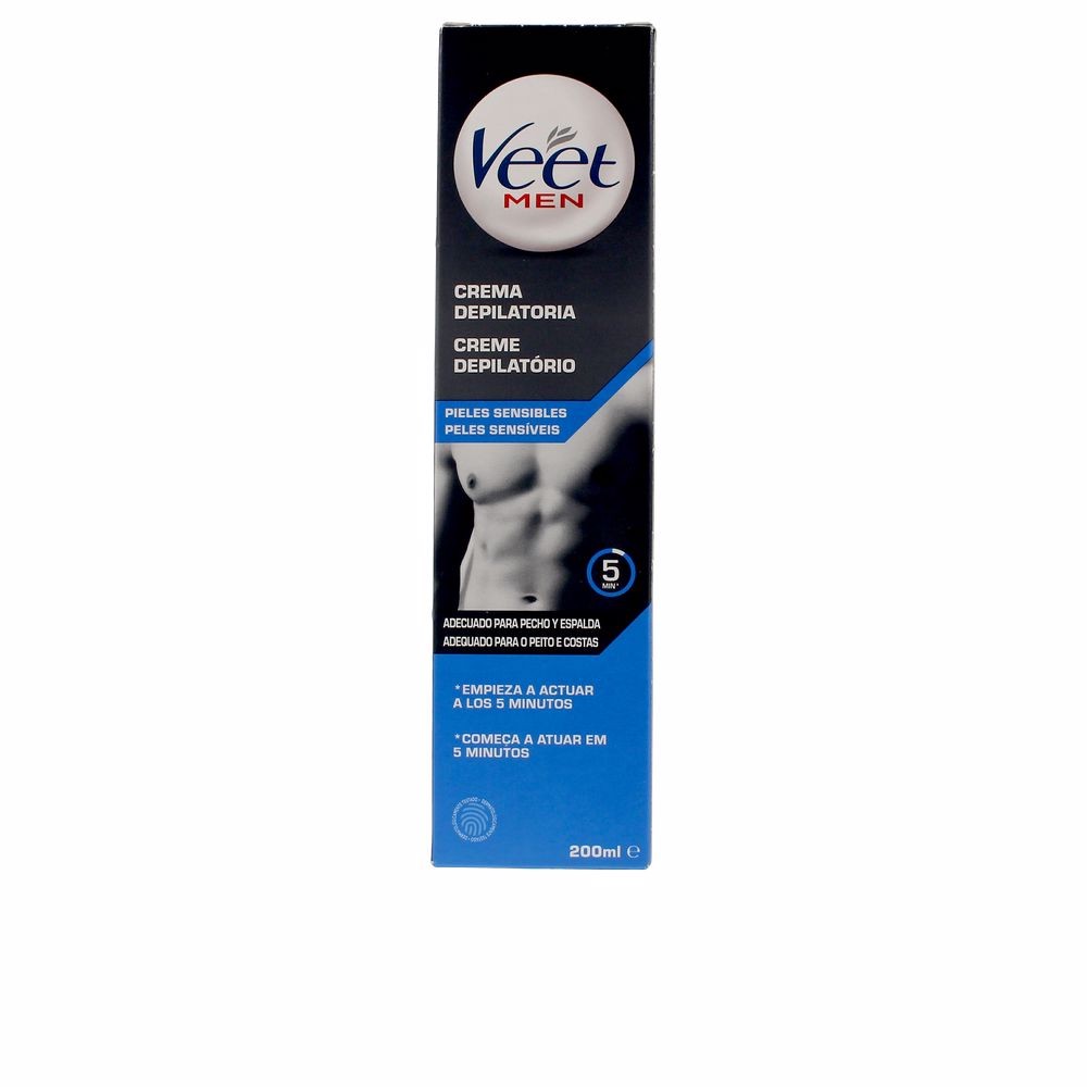 Veet VEET MEN gel crema depilatoria piel sensible 200 ml Uomo