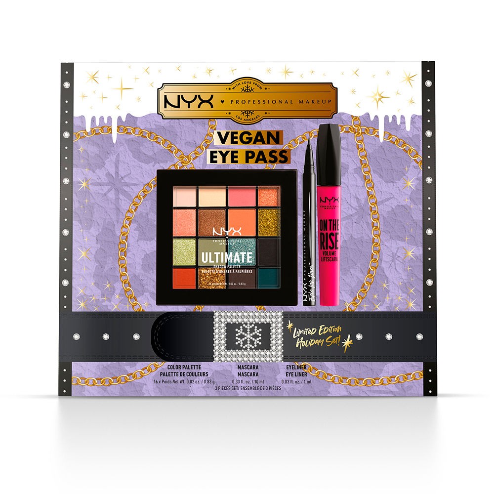 Nyx Professional Make Up VEGAN EYE PASS LIMITED EDITION LOTE 3 pz Unisex