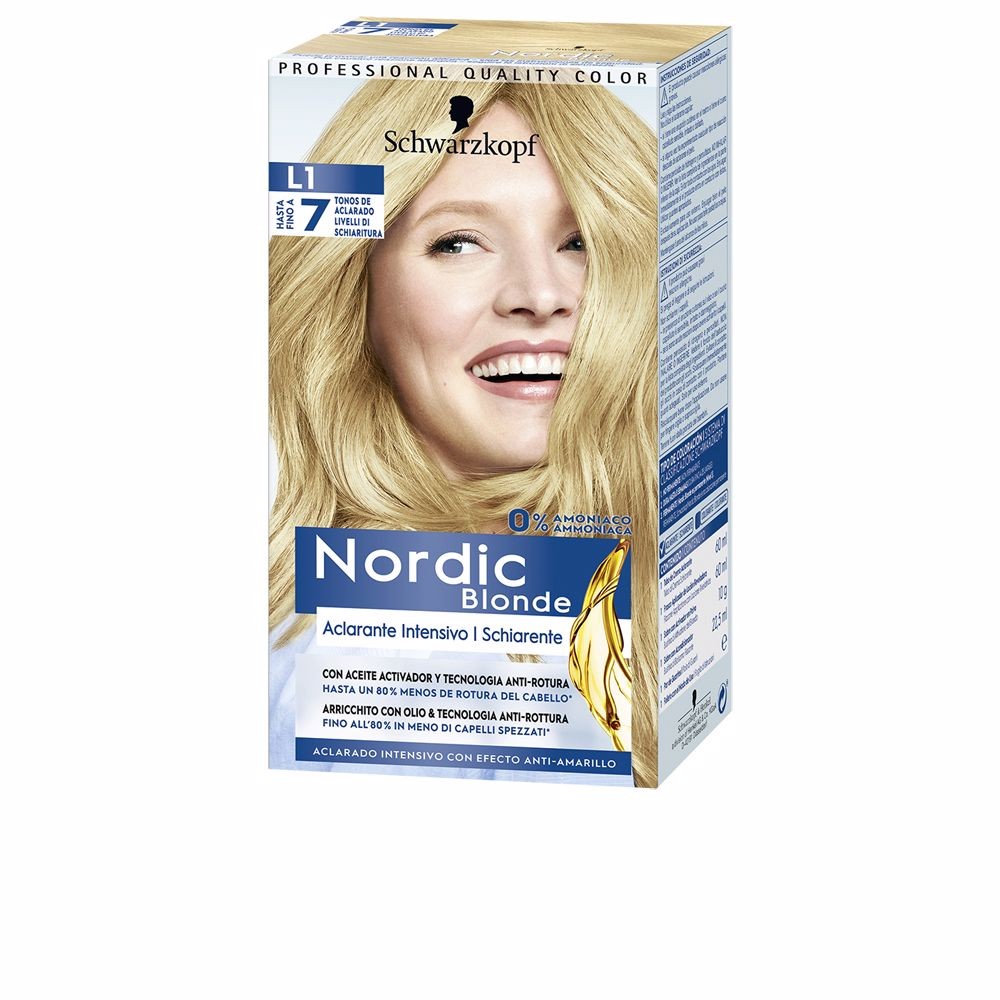Schwarzkopf Mass Market NORDIC BLONDE L1 aclarante intensivo 0 amoniaco Donna