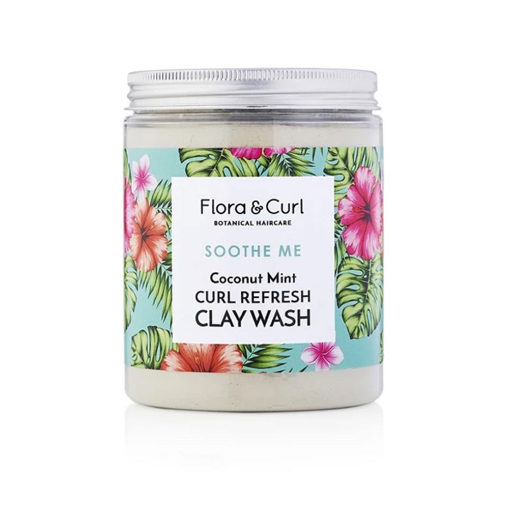 Flora And Curl SOOTHE ME coconut mint curl refresh clay wash 260 gr Unisex