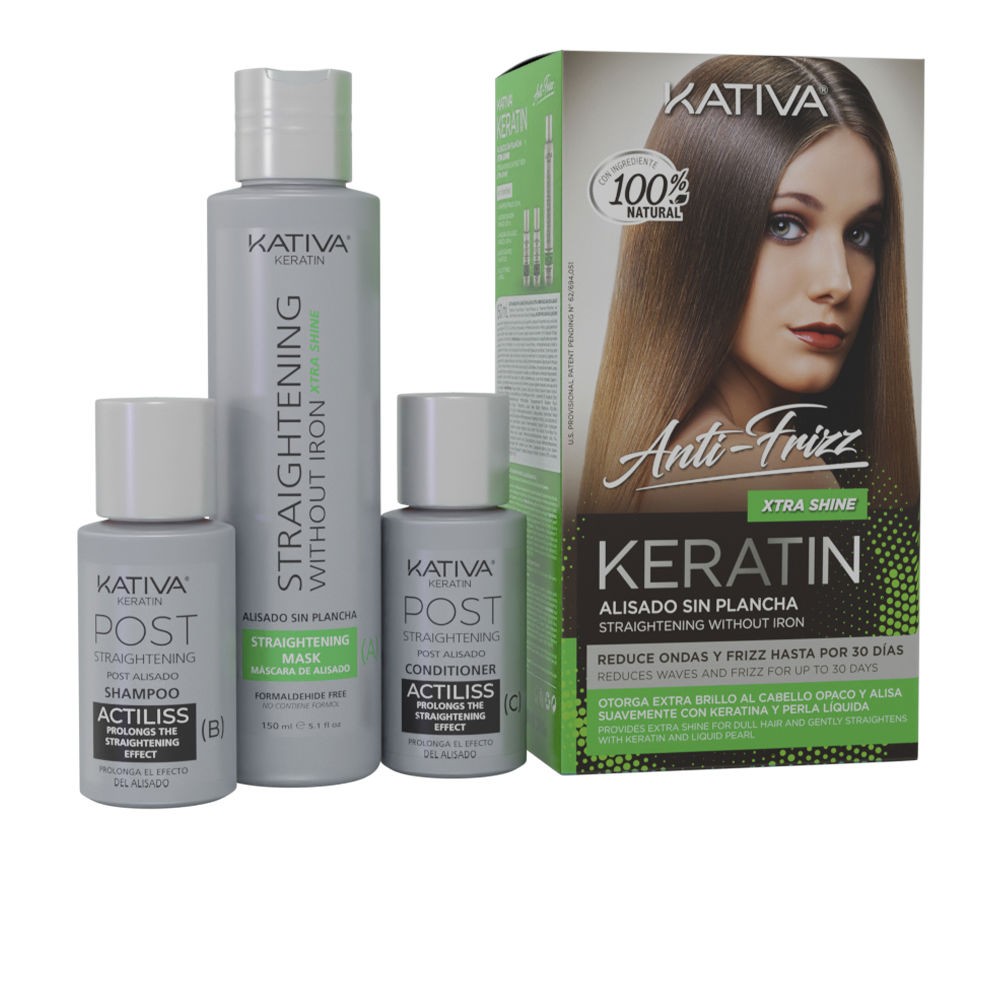 Kativa KERATIN ANTIFRIZZ alisado sin plancha extra brillo 30 das Unisex