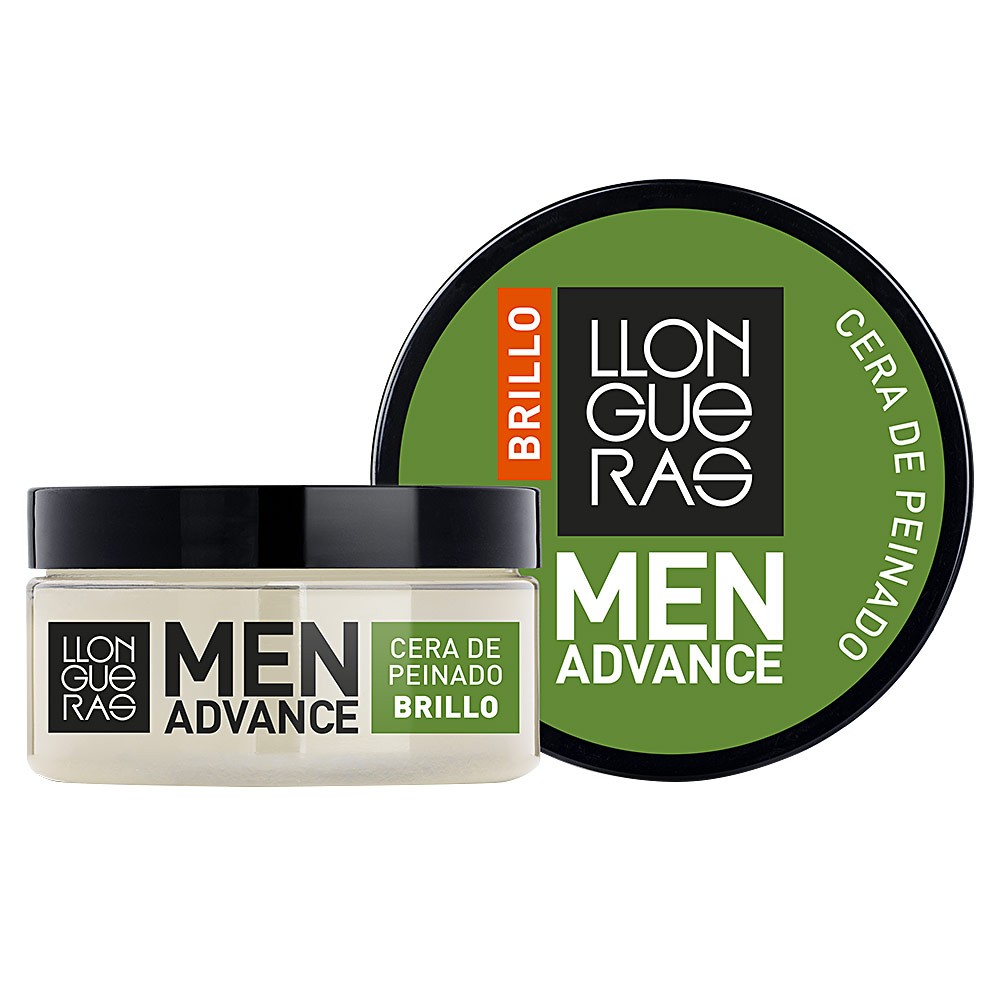 Llongueras MEN ADVANCE BRILLO cera de peinado 85 ml Uomo