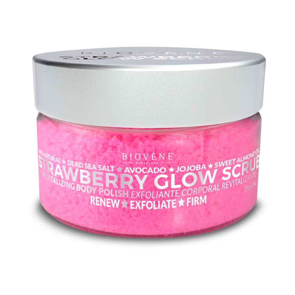 Biovne STRAWBERRY GLOW SCRUB revitalizing body polish 200 gr Donna