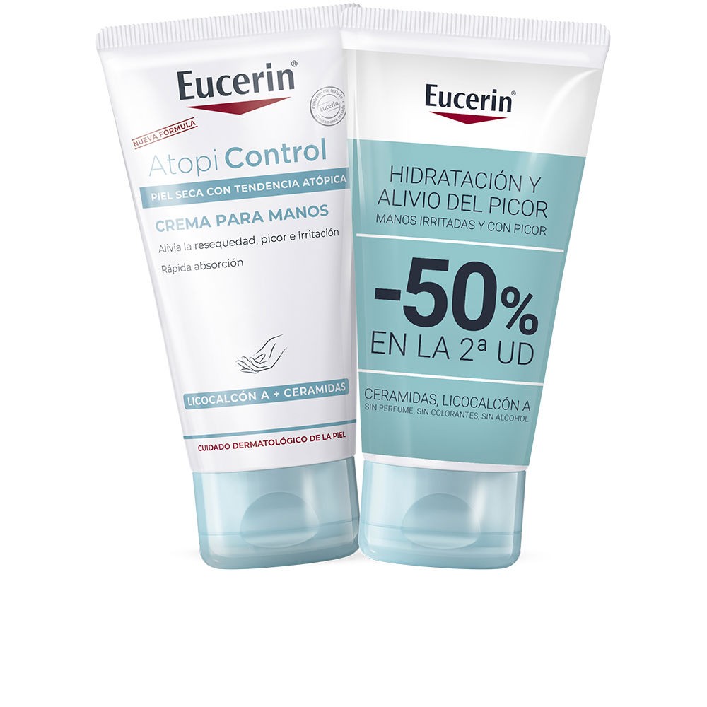 Eucerin ATOPICONTROL CREMA DE MANOS LOTE 2 x 75 ml Unisex