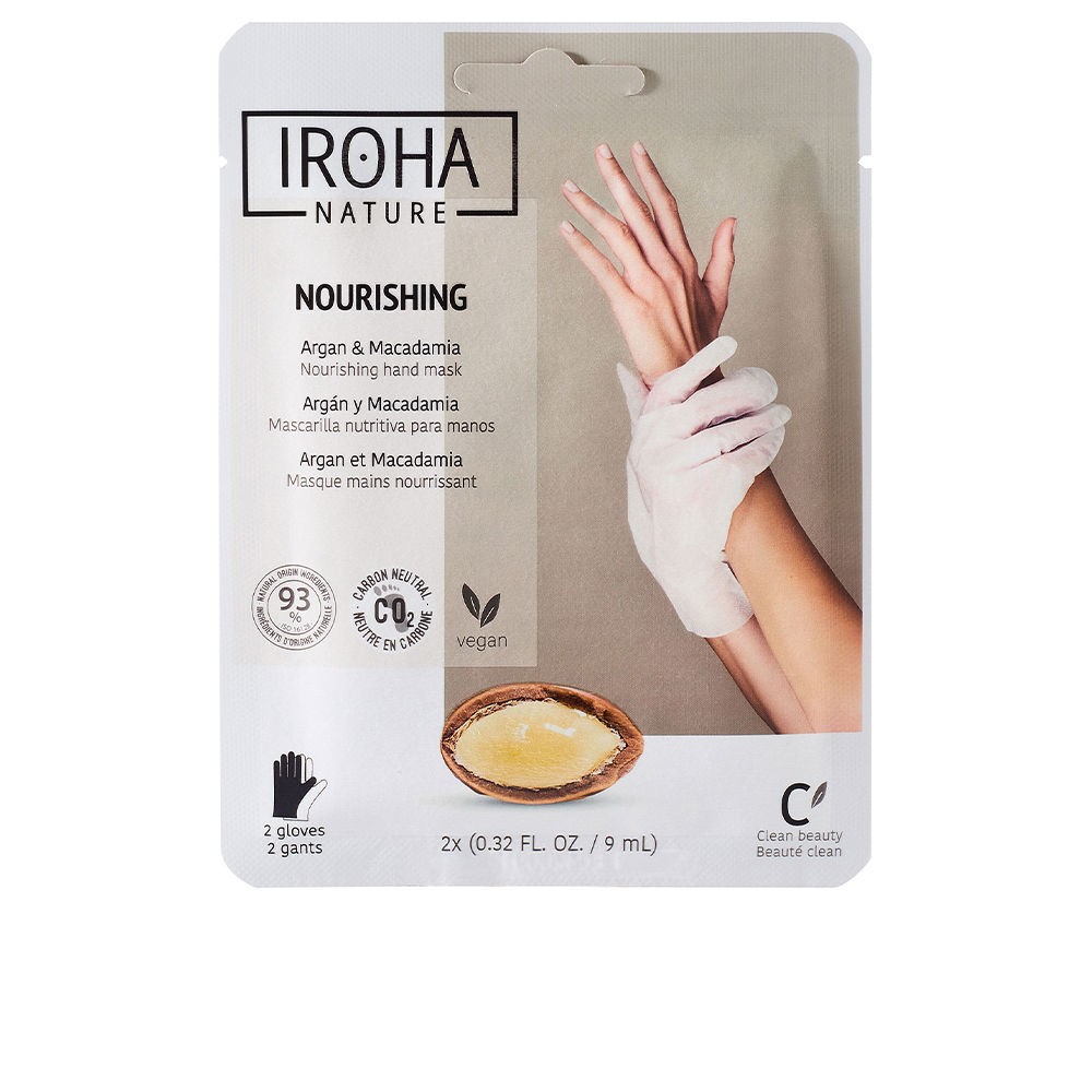 Iroha ARGAN MACADAMIA nourishing hand mask 1 u Unisex