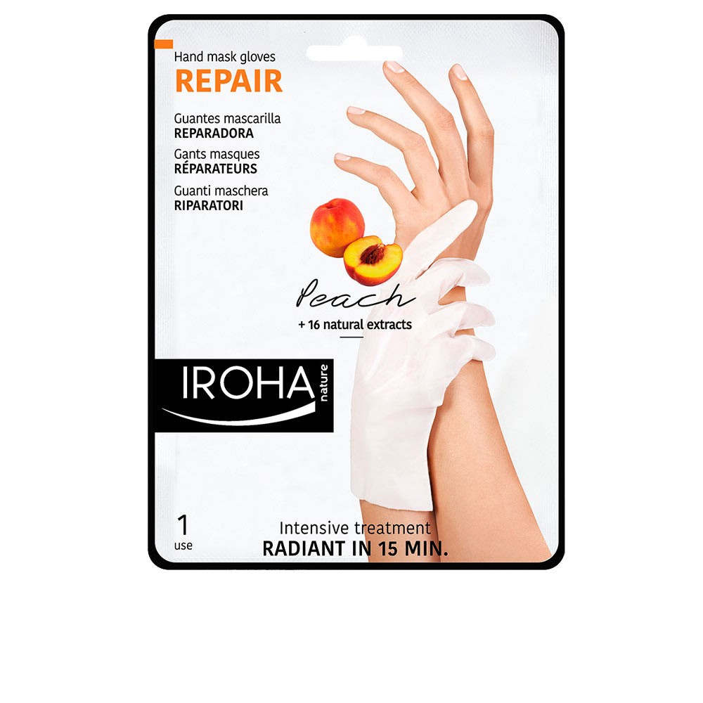 Iroha PEACH hand nail mask gloves repair Unisex