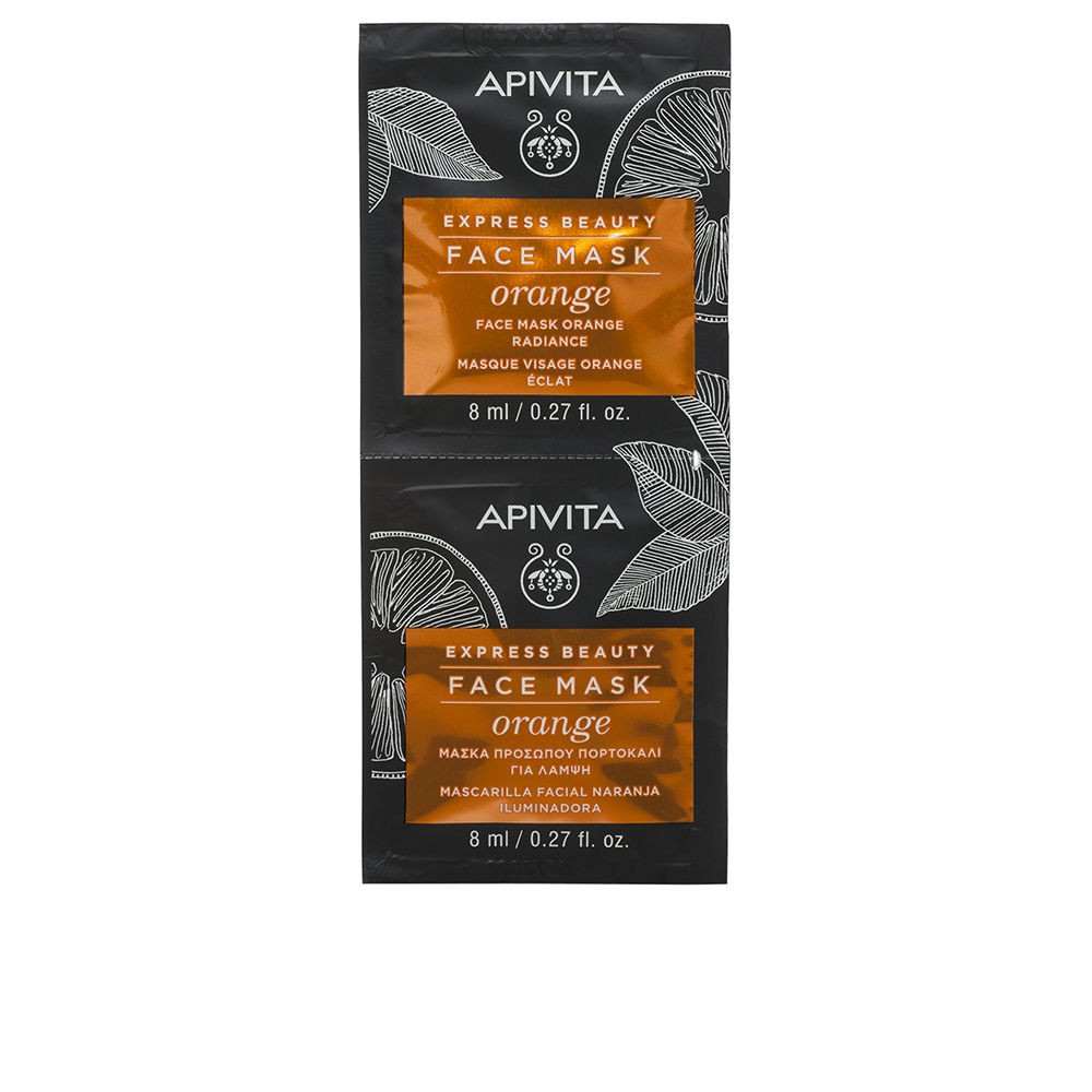 Apivita EXPRESS BEAUTY mascarilla facial iluminadora con naranja 2 x 8 ml Donna