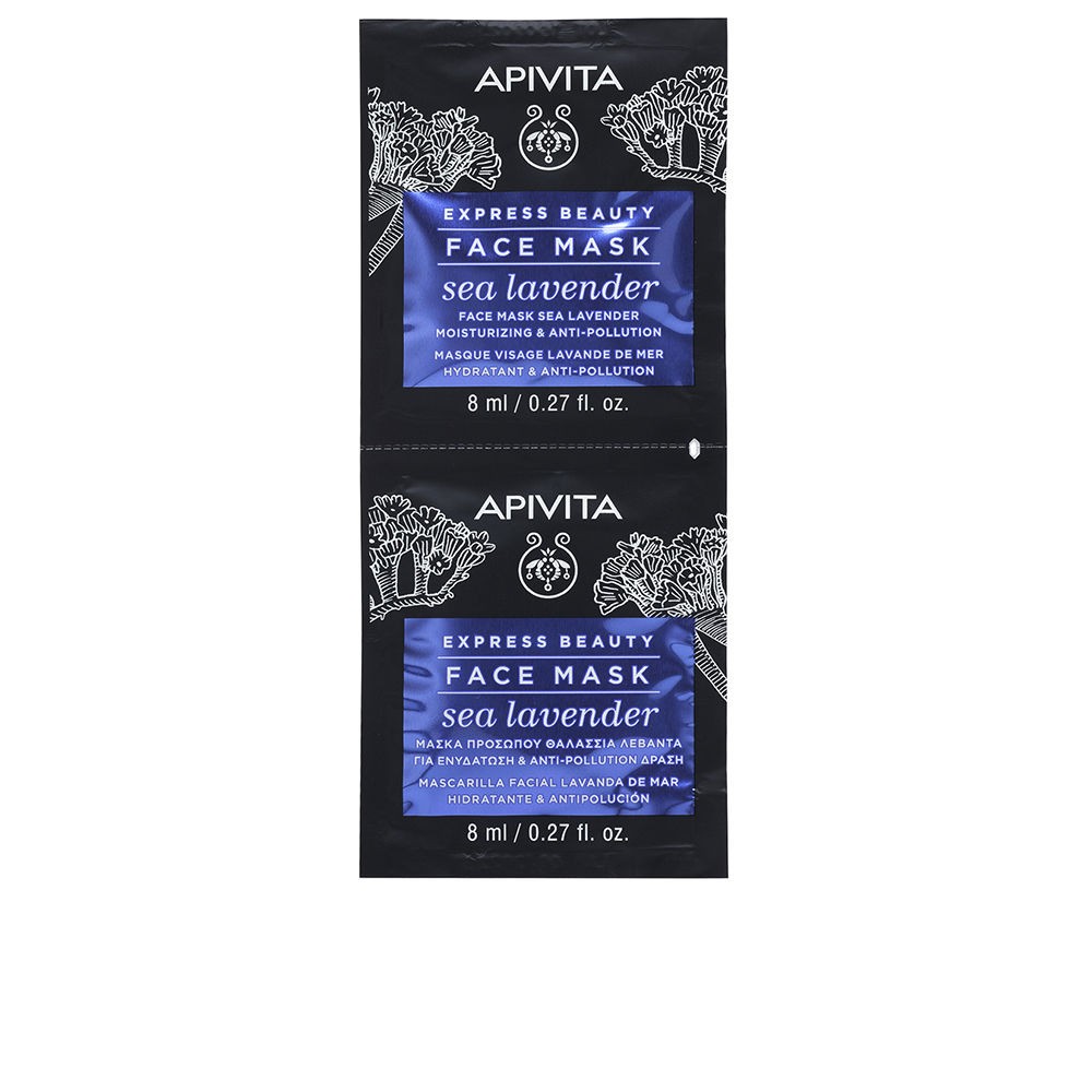 Apivita EXPRESS BEAUTY mascarilla hidratante y antipolucin 2 x 8 ml Donna